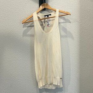 NWT Gucci Cream Wool Blend Tank Top Size XS